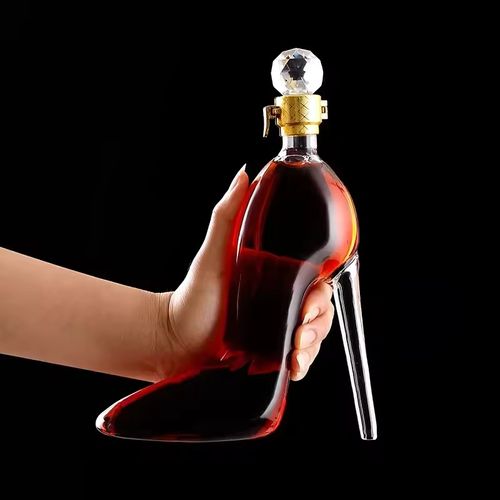 High Heels Soaking Wine Glass Bottle Sealed Jar Creative Empty Bottle Soaking Ginseng Wine Soaking Device Red Wine Bottle