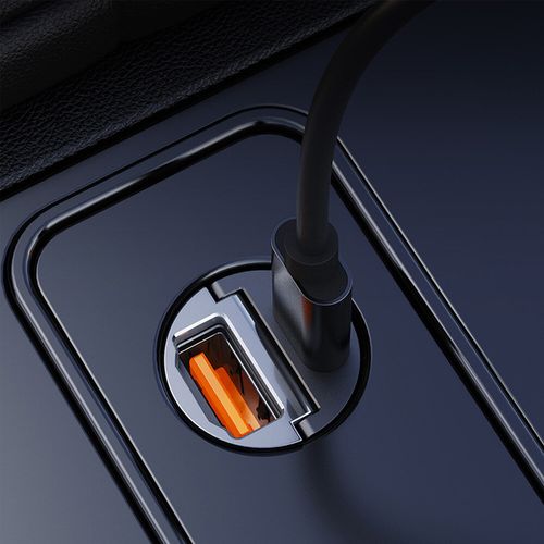 30W Type C Car Charger QC3.0 PD3.0 Mini Metal Dual USB Fast Charging Adapter