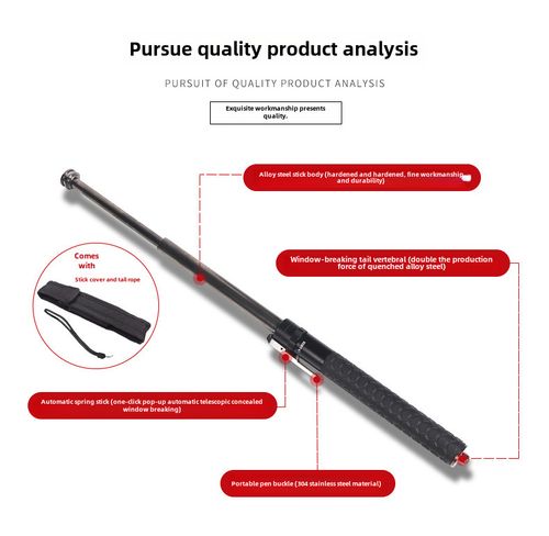 Personal defense telescopic baton