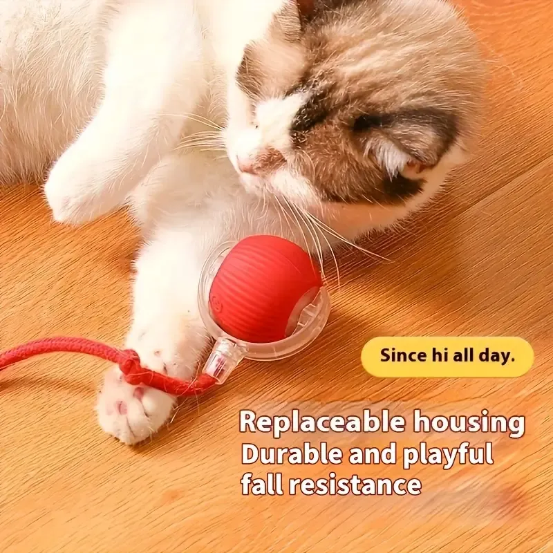 Interactive Cat Toys Ball Auto Electric Rolling Ball Toys for Cats dogs Pets Smart Automatic Teaser USB Rechargeable