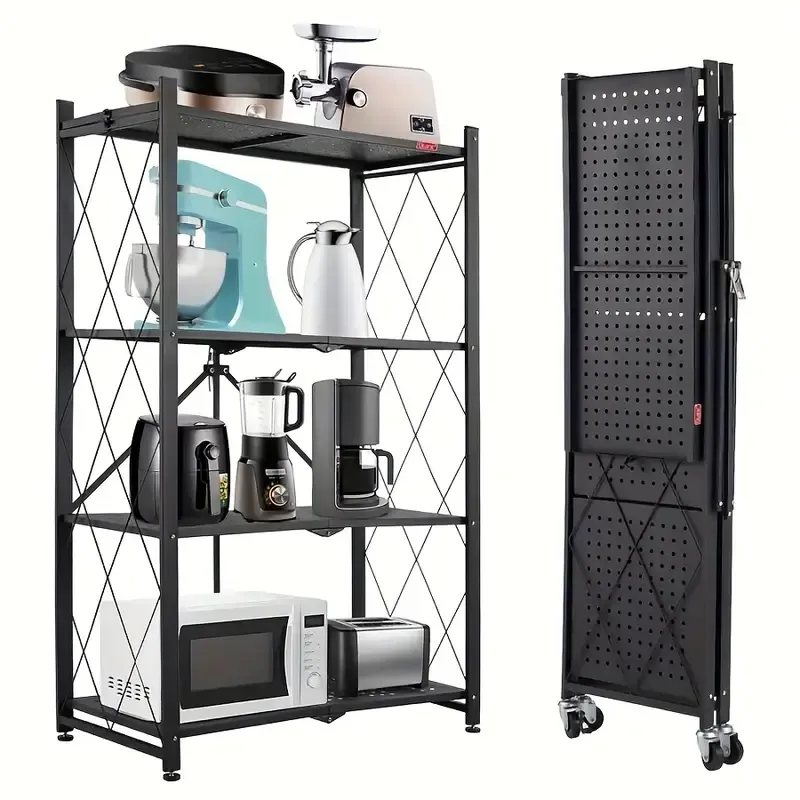 4 Tier Adjustable Metal Storage Rack