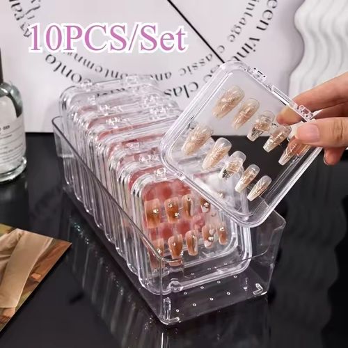 10 Pieces Handmade Press-On Nail Art, Wearable Adhesive Nails, Nail Art, Nail Art