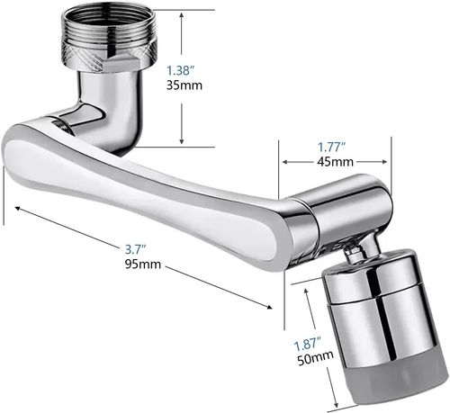 1080 DEGREE ROTATING AERATATOR FAUCET ATTACHMENT