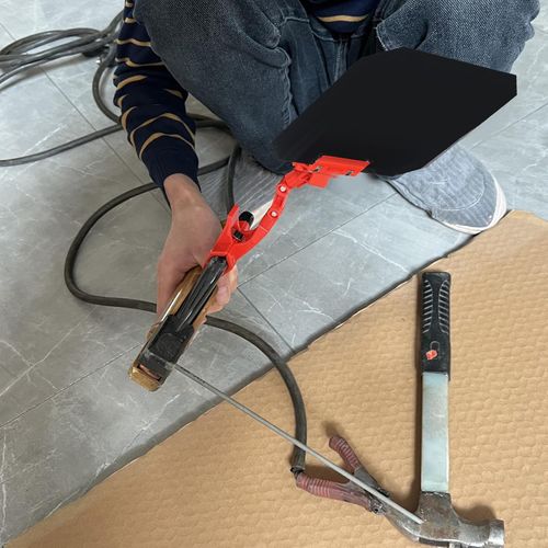 Adjustable Clip On Welding Panel Red Bracket Portable Welding Blackout Panel Protecting the Face for Industry Workshop