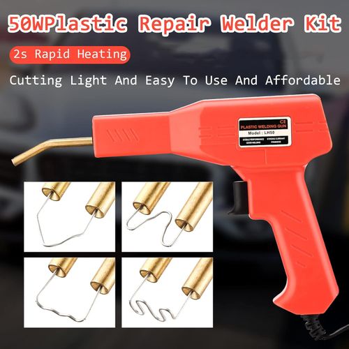 Hot Stapler Plastic Welder Repair Kit Multiple Types Staples Suitable for Various Welding Environment with 200 Staples