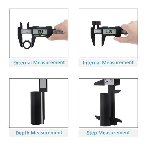 150mm 100mm Electronic Digital Caliper Carbon Fiber Vernier Caliper Micrometer Measuring Tool Digital Ruler