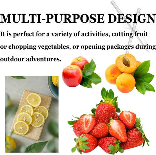 Multipurpose Outdoor Portable Fruit Knife with Sheath, Mini Fruit Knife Sticks, Multipurpose Knife for Outdoor Portable Fruit with Sheath, Multipurpose Knife with Sheath