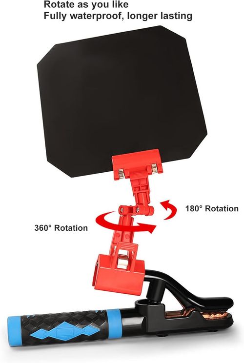 Adjustable Clip On Welding Panel Red Bracket Portable Welding Blackout Panel Protecting the Face for Industry Workshop