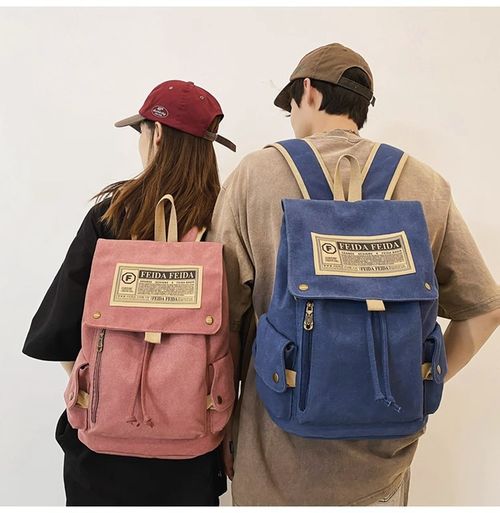Canvas Backpack for Men and Women, 2025 New Model Large Capacity Travel Backpack, Simple School Bag for Middle School, High School, and College Students.