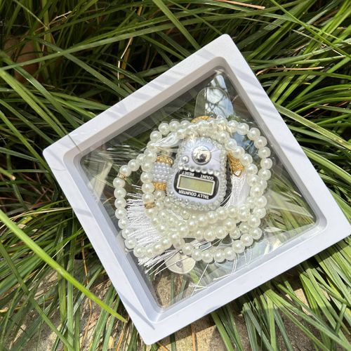1pc Finger Ring Counter For Praying With Rhinestones, Muslim Prayer Beads & Tasbih Bracelet Set