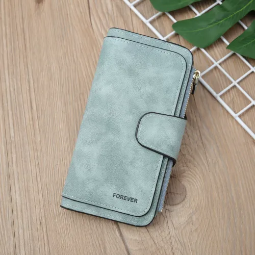 Large Capacity Long Women's Frosted PU Multi-Purpose Women's Wallet Clutch Card Holder Women's High-end