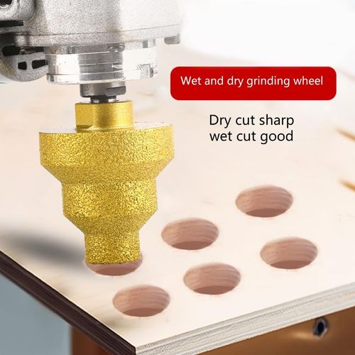 Diamond Beveling Chamfer Bit M10 Thread Angle Grinder Accessories Tile Bit