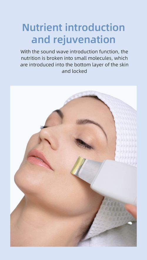Ultrasonic Skin Scrubber Spatula, Improved Remover, Pore Cleanser, Face Scraper, Extractor, Face Deep Cleaning Machine for Women and Men