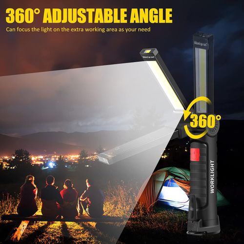 LED Work Light Torch Workshop Lamp COB Inspection Lights LED Camping Lantern Hand Lamp Camping Lamp for Car Repair, Workshop, Garage, Camping, Emergency Lighting