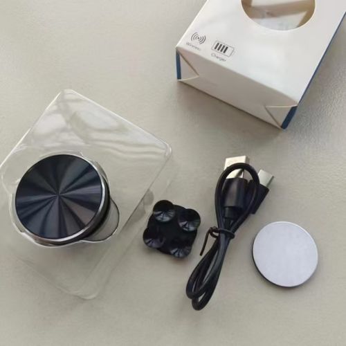 Mini Bluetooth Speaker, Bone Conduction Speaker, Stereo Magnetic Portable Speaker Support Dual Speaker, Speaker Music Player Support FM Radios (Silver)