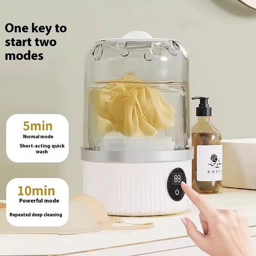 Wireless washing machine portable underwear cleaner 1L mini Socks Washing Machine Dehydratable Laundry Bucket
