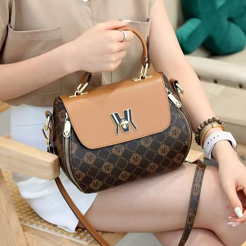 Women's bags, versatile small square bags, 2025 new large-capacity elegant handbags, shoulder bags, crossbody bags, apple bags