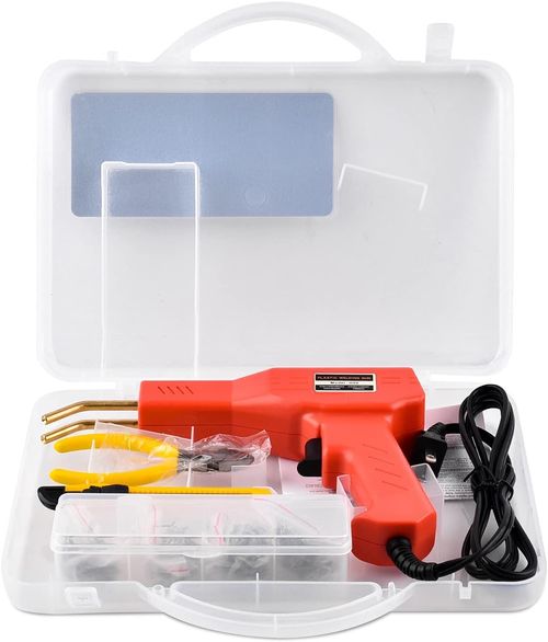 Hot Stapler Plastic Welder Repair Kit Multiple Types Staples Suitable for Various Welding Environment with 200 Staples