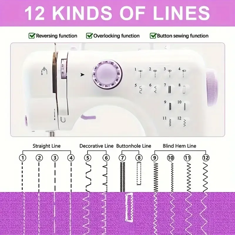 Portable 505 Electric Sewing Machine for Beginners