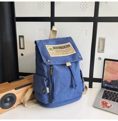 Canvas Backpack for Men and Women, 2025 New Model Large Capacity Travel Backpack, Simple School Bag for Middle School, High School, and College Students.
