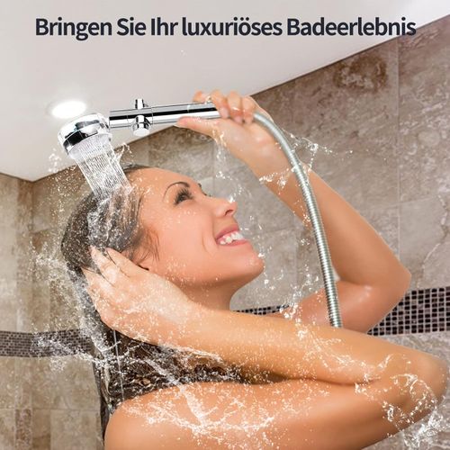 Shower Head Water Saving Shower Head Hand Shower Head 360° Rotating High Pressure Shower Head Water-Saving Shower Head Pressure Increasing Shower Head with Shower Filter