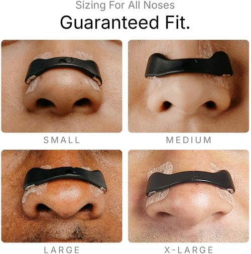 Breathing Nasal Strip Starter Kit (30 Count, Black) - Boost Oxygen Intake, Reduce Snoring, Improve Sleep Quality - Sweat Resistant, Skin Safe Nasal Strips - Extra Strength Snoring Solution