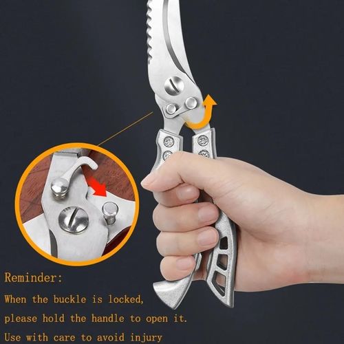 Kitchen Scissors, Stainless Steel Kitchen Scissor Powerful Chicken Bone Scissors Multifunctional Chicken Duck Fish Cutter Shears Kitchen Tools