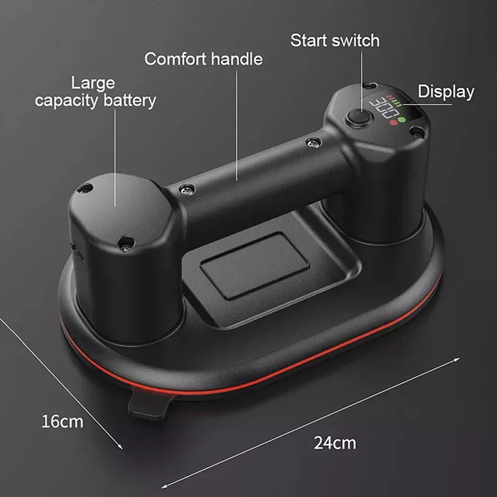 Electric Vacuum Suction Cup Lifter with Digital Displayur