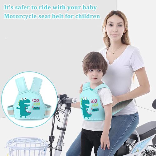 Child Safety Harness Cartoon Kids Motorcycle Safety Harness Adjustable And Breathable Children Passenger Harness With Shoulders