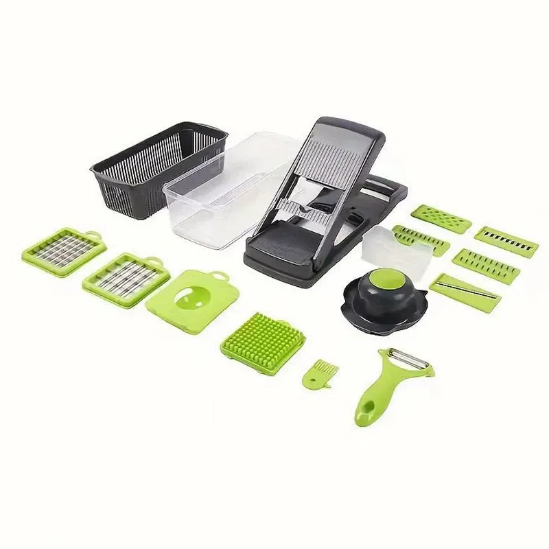 15 in 1 Multifunctional Kitchen Artifact Vegetable Cutter Dicer Shredder Grater Slicer Household Kitchen Supplies