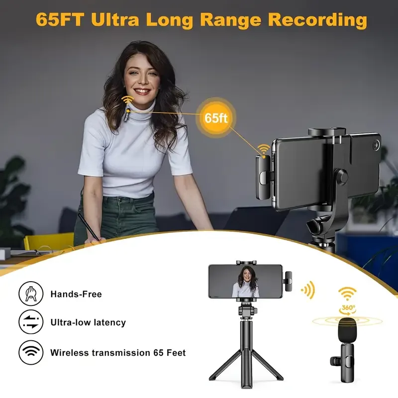 2.4G wireless lavalier microphone K9 Wireless Lavalier Microphone Mobile phone small microphone