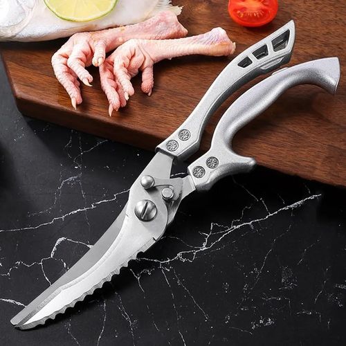 Kitchen Scissors, Stainless Steel Kitchen Scissor Powerful Chicken Bone Scissors Multifunctional Chicken Duck Fish Cutter Shears Kitchen Tools