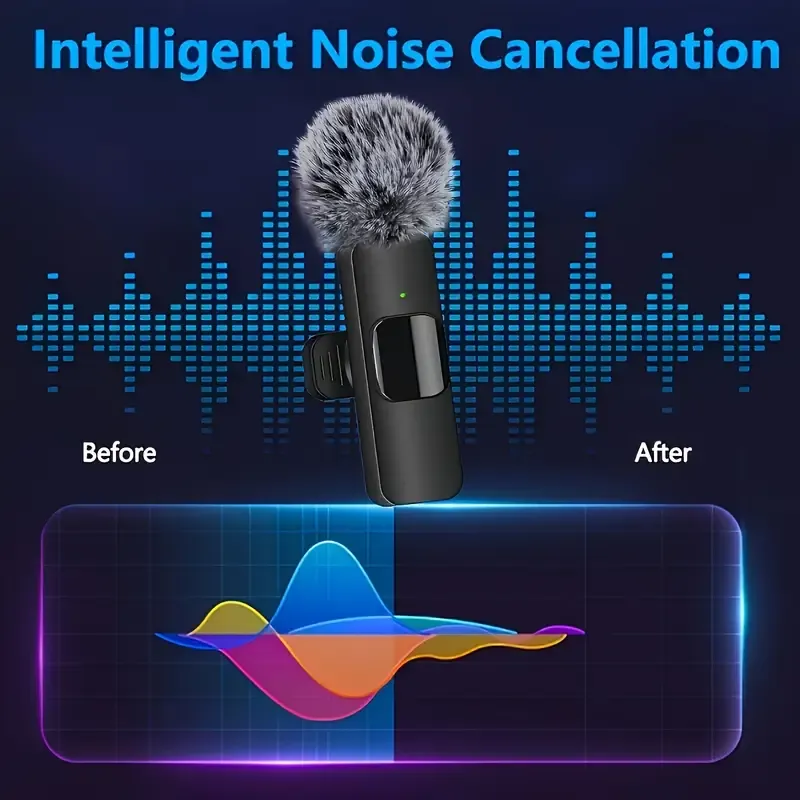 2.4G wireless lavalier microphone K9 Wireless Lavalier Microphone Mobile phone small microphone