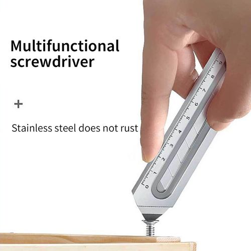 6 in 1 Versatile Tool Cutter, Utility Knife, Lightweight, Sharp, Stainless Steel, Cutter, Durable, Multi-functional Utility Knife, Screw,Nut Turning, Lid Opener, Ruler, Bottle Opener, Convenient,Free 2 boxes (20 pieces) of blades
