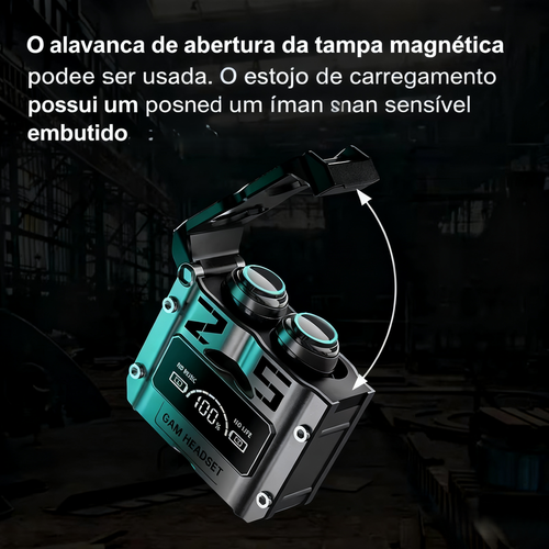 Fones de ouvido Bluetooth M25 preto