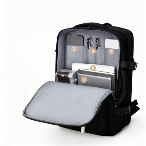 Mochila de ombros fashion unissex com grande capacidade