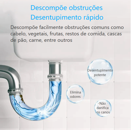 Desentupidor e limpador de canos