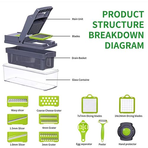 Raspador multifuncional para legumes