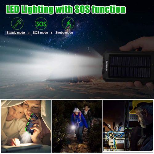 Powerbank à Prova de Água com Energia Solar