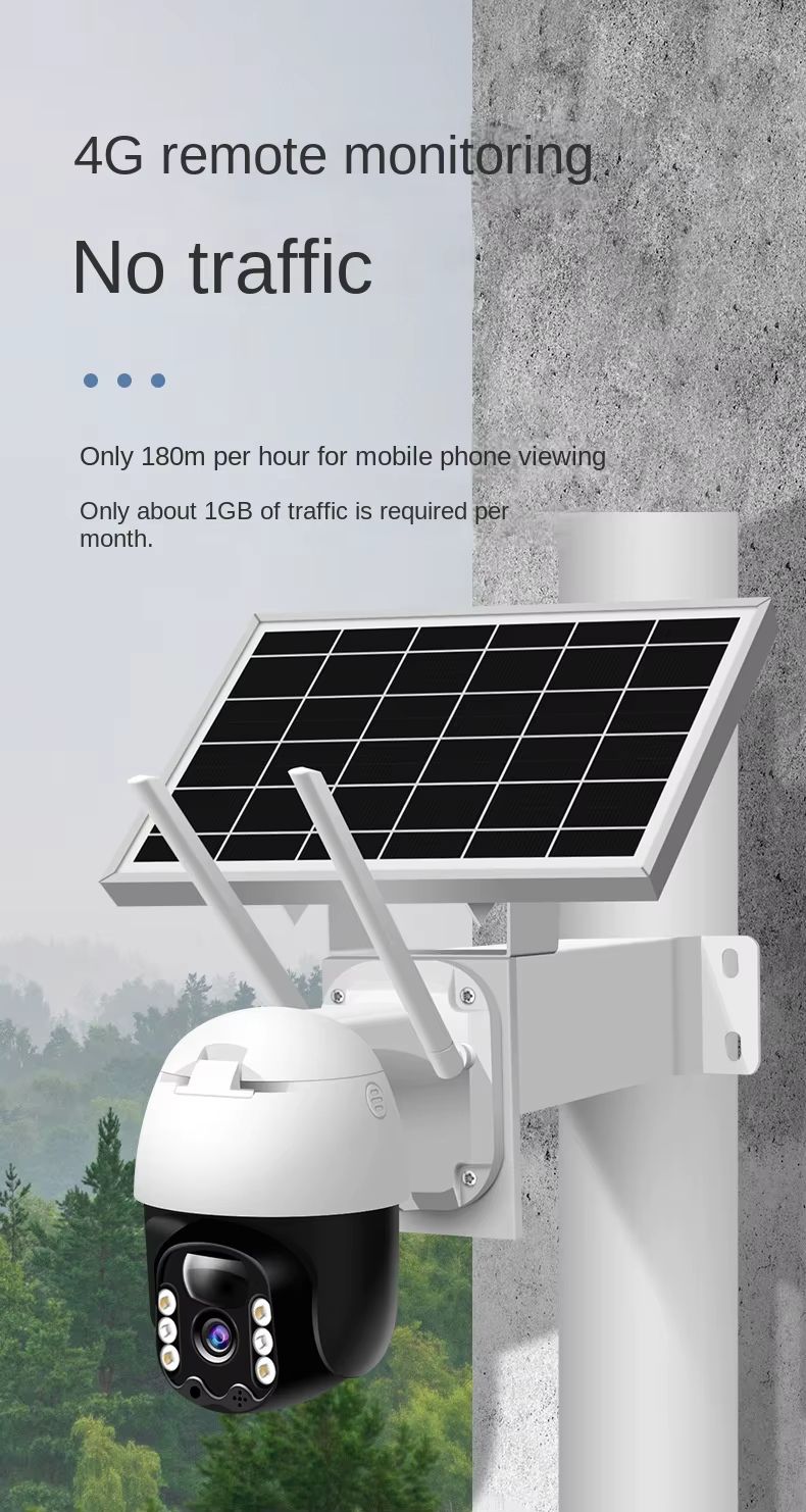 Câmera de vigilância solar (com uma câmera)