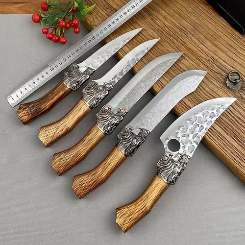 Kit de 7 Facas de Cozinha e Faca de Desossar