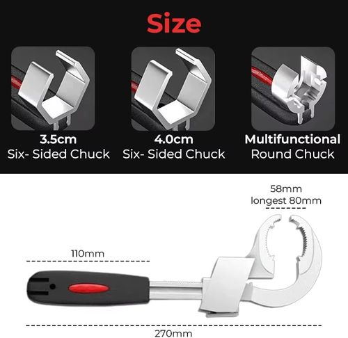 Chave de cano multifuncional