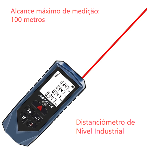 Distanciómetro Laser Industrial de 100 Metros