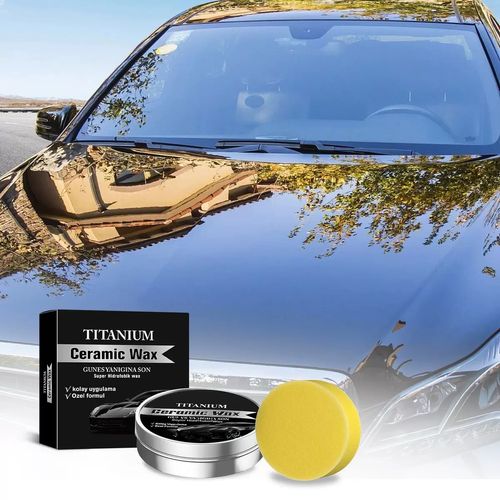 Titanium Ceramic Wax – Removes Scratches, Restores Shine, Protects Car Paint from Oxidation & Fading! 🚗✨