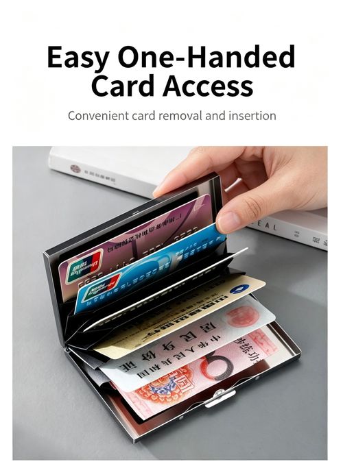 Your Cards, Your Cash, Fully Protected – RFID Card Holder That Fits in Your Pocket! 🔐🔥