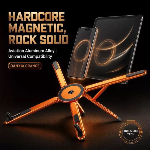 One Stand for ALL Devices – Phone, Tablet, Laptop – Strong Magnetic Hold, Instant Setup! 🚀✨