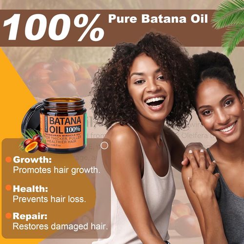 100% Pure Batana Oil – Nature's Miracle for Thicker, Fuller & Healthier Hair – Promotes Growth, Reduces Breakage! 🌿💁‍♀️