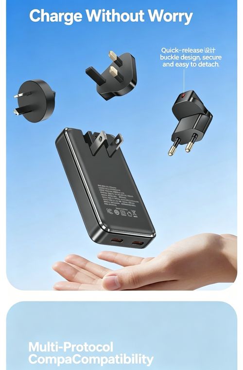 65W GaN USB-C Charger – 6 Layers of Safety Protection, Compatible with Phones, Laptops & Tablets! 💻📱