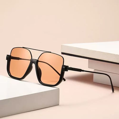 Minimalist UV Protection Sunglasses – Lightweight Metal Frame, Trendy Design, Fits All Face Shapes! 😎☀️