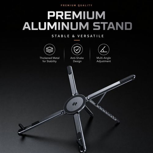 One Stand for ALL Devices – Phone, Tablet, Laptop – Strong Magnetic Hold, Instant Setup! 🚀✨